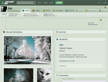 Tablet Screenshot of dibi.deviantart.com