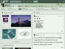 Tablet Screenshot of danlev.deviantart.com