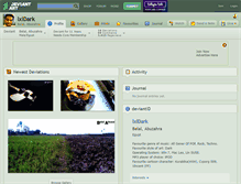 Tablet Screenshot of lxldark.deviantart.com