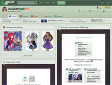 Tablet Screenshot of nickyflamingo.deviantart.com