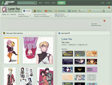 Tablet Screenshot of lunar-tea.deviantart.com