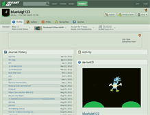 Tablet Screenshot of blueluigi123.deviantart.com