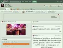 Tablet Screenshot of girlyclam.deviantart.com