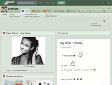 Tablet Screenshot of chriistiie.deviantart.com