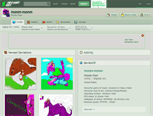 Tablet Screenshot of monm-monm.deviantart.com