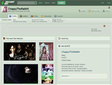 Tablet Screenshot of chappytherabbit.deviantart.com