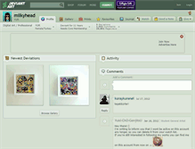 Tablet Screenshot of milkyhead.deviantart.com