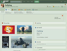Tablet Screenshot of fluffyfrog.deviantart.com