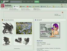Tablet Screenshot of mysticom.deviantart.com