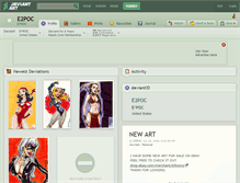 Tablet Screenshot of e2poc.deviantart.com