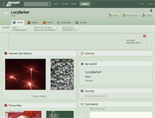 Tablet Screenshot of lucybarker.deviantart.com