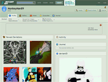 Tablet Screenshot of monkeyman89.deviantart.com
