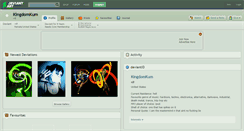 Desktop Screenshot of kingdomkum.deviantart.com