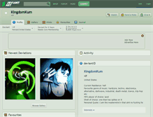 Tablet Screenshot of kingdomkum.deviantart.com