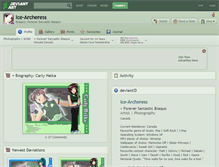 Tablet Screenshot of ice-archeress.deviantart.com