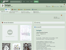 Tablet Screenshot of darkgale.deviantart.com