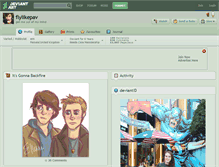 Tablet Screenshot of flylikepav.deviantart.com