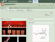 Tablet Screenshot of dotdotdottedflower.deviantart.com