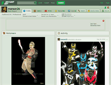 Tablet Screenshot of manson26.deviantart.com