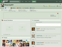 Tablet Screenshot of bizzylizzy001.deviantart.com