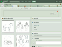 Tablet Screenshot of mmawolf.deviantart.com