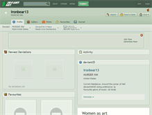 Tablet Screenshot of ironbear13.deviantart.com