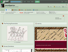 Tablet Screenshot of jewelsparrow.deviantart.com