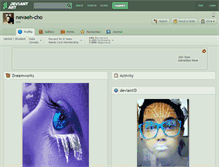 Tablet Screenshot of nevaeh-cho.deviantart.com