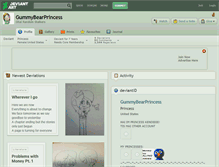 Tablet Screenshot of gummybearprincess.deviantart.com