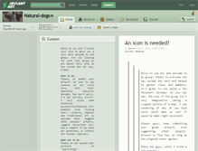 Tablet Screenshot of natural-dogs.deviantart.com
