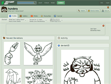 Tablet Screenshot of hundera.deviantart.com