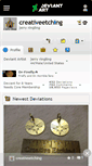 Mobile Screenshot of creativeetching.deviantart.com
