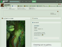 Tablet Screenshot of aonodori.deviantart.com