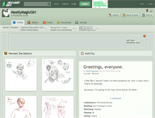 Tablet Screenshot of mostlymagicgirl.deviantart.com