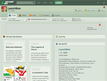 Tablet Screenshot of launchboss.deviantart.com