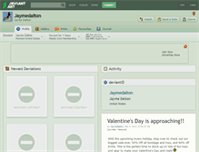 Tablet Screenshot of jaymedalton.deviantart.com