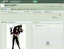 Tablet Screenshot of black-ice-gryphon.deviantart.com