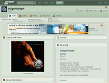 Tablet Screenshot of indigomidnight.deviantart.com