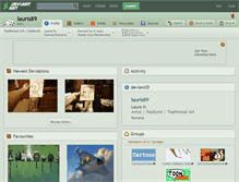 Tablet Screenshot of lauris89.deviantart.com