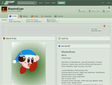 Tablet Screenshot of blueandcyan.deviantart.com
