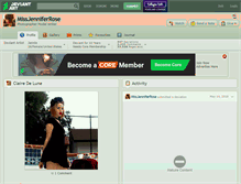 Tablet Screenshot of missjenniferrose.deviantart.com