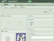 Tablet Screenshot of liostras.deviantart.com