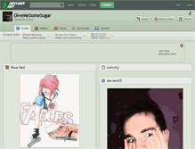Tablet Screenshot of givemesomesugar.deviantart.com