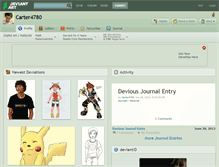 Tablet Screenshot of carter4780.deviantart.com