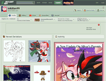 Tablet Screenshot of lolkitten99.deviantart.com