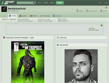 Tablet Screenshot of mentalarachnid.deviantart.com