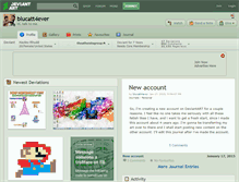 Tablet Screenshot of blucatt4ever.deviantart.com