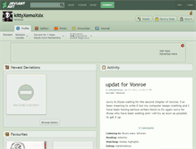 Tablet Screenshot of kittyxemoxsix.deviantart.com