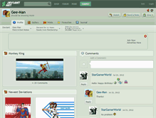 Tablet Screenshot of gee-man.deviantart.com