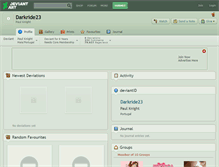 Tablet Screenshot of darkride23.deviantart.com